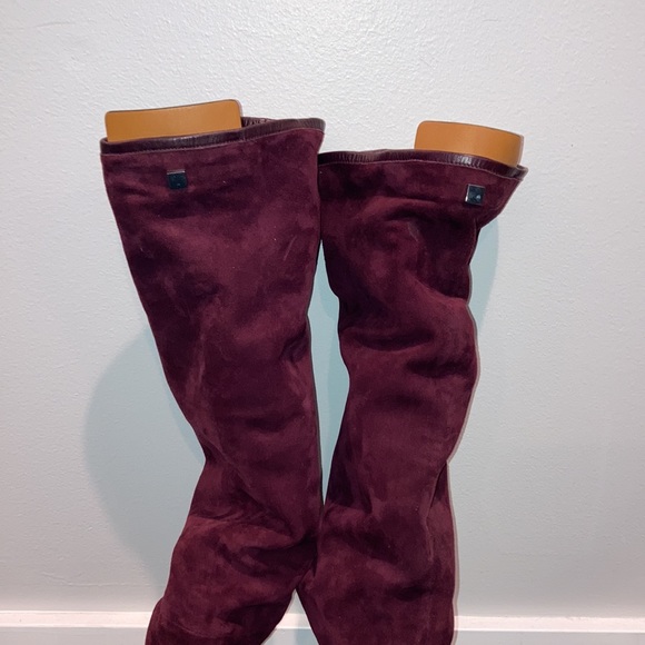 NWOT Stuart Weitzman Suede Slouch Boots - Picture 2 of 4
